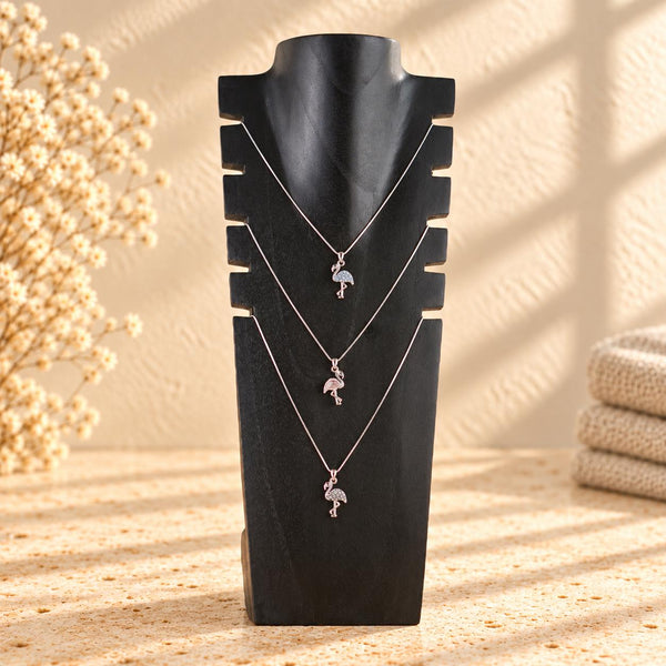 Multi Necklace Display Bust, Black Wood, 15.7 in / 40 cm – Notched Jewelry Stand