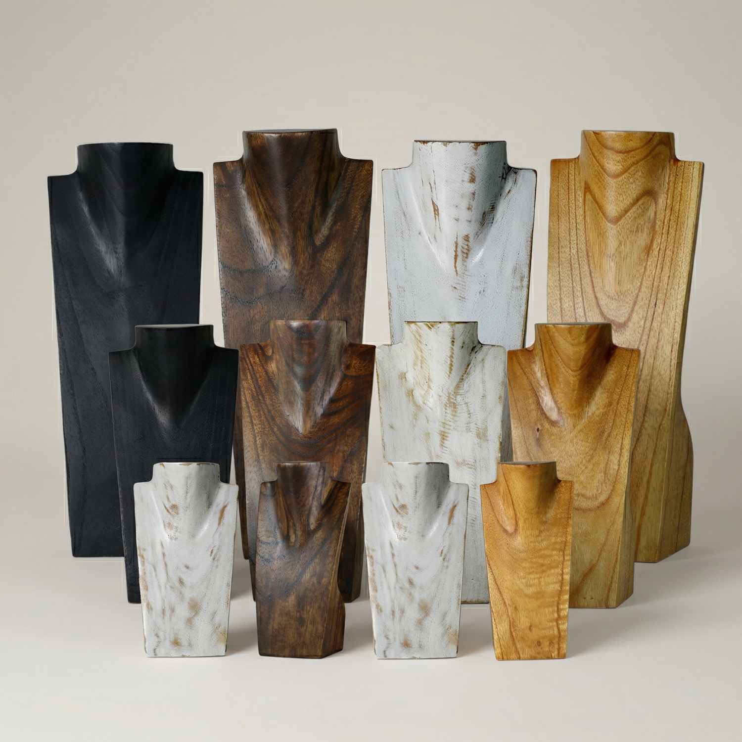 Necklace Display Busts Single