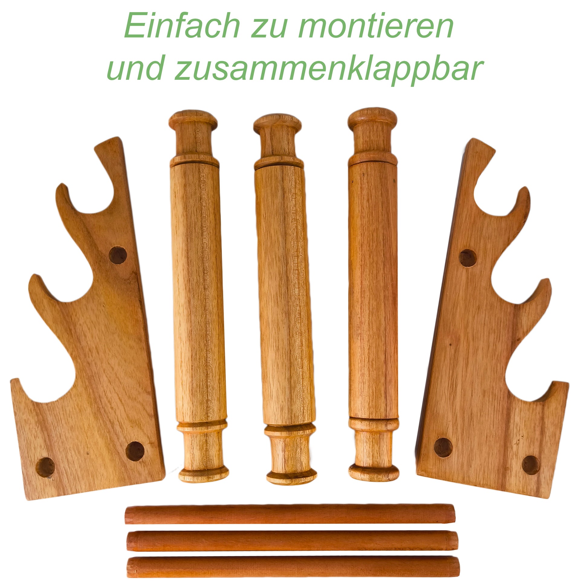 Wooden Bracelet Display Stand Natural 30cm | 3-Tier Jewelry Organizer