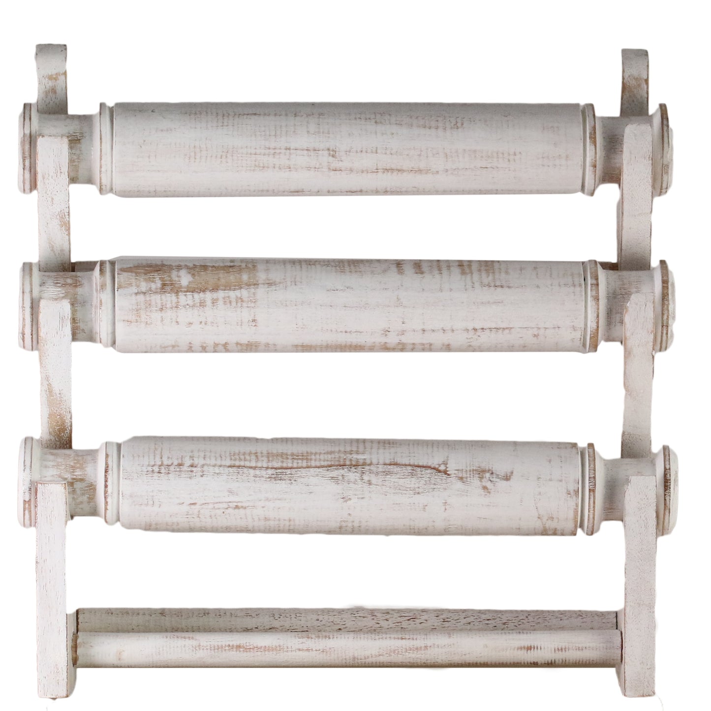 Wooden Bracelet Display Stand White 30cm | 3-Tier Jewelry Organizer