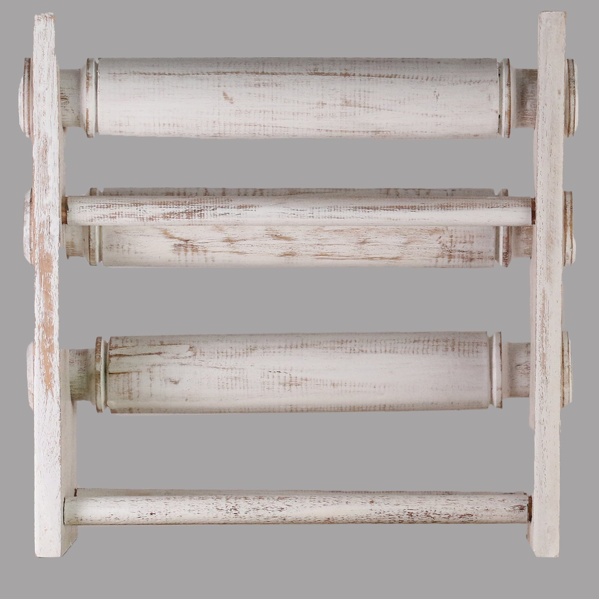 Wooden Bracelet Display Stand White 30cm | 3-Tier Jewelry Organizer