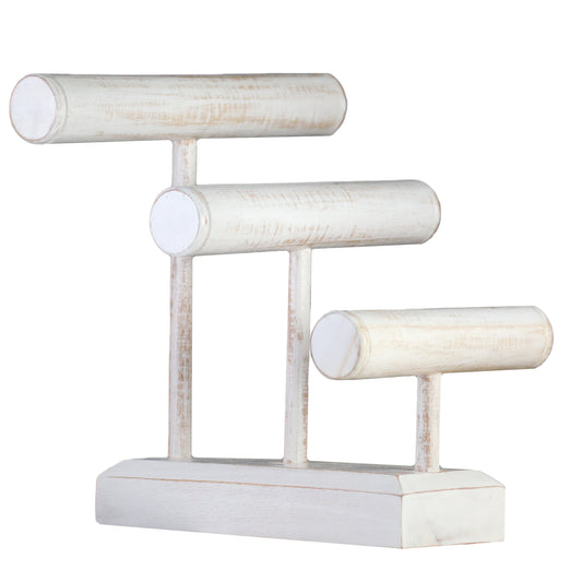 Wooden Bracelet Stand Deep Brown 30cm | Solid Wood Jewelry Display