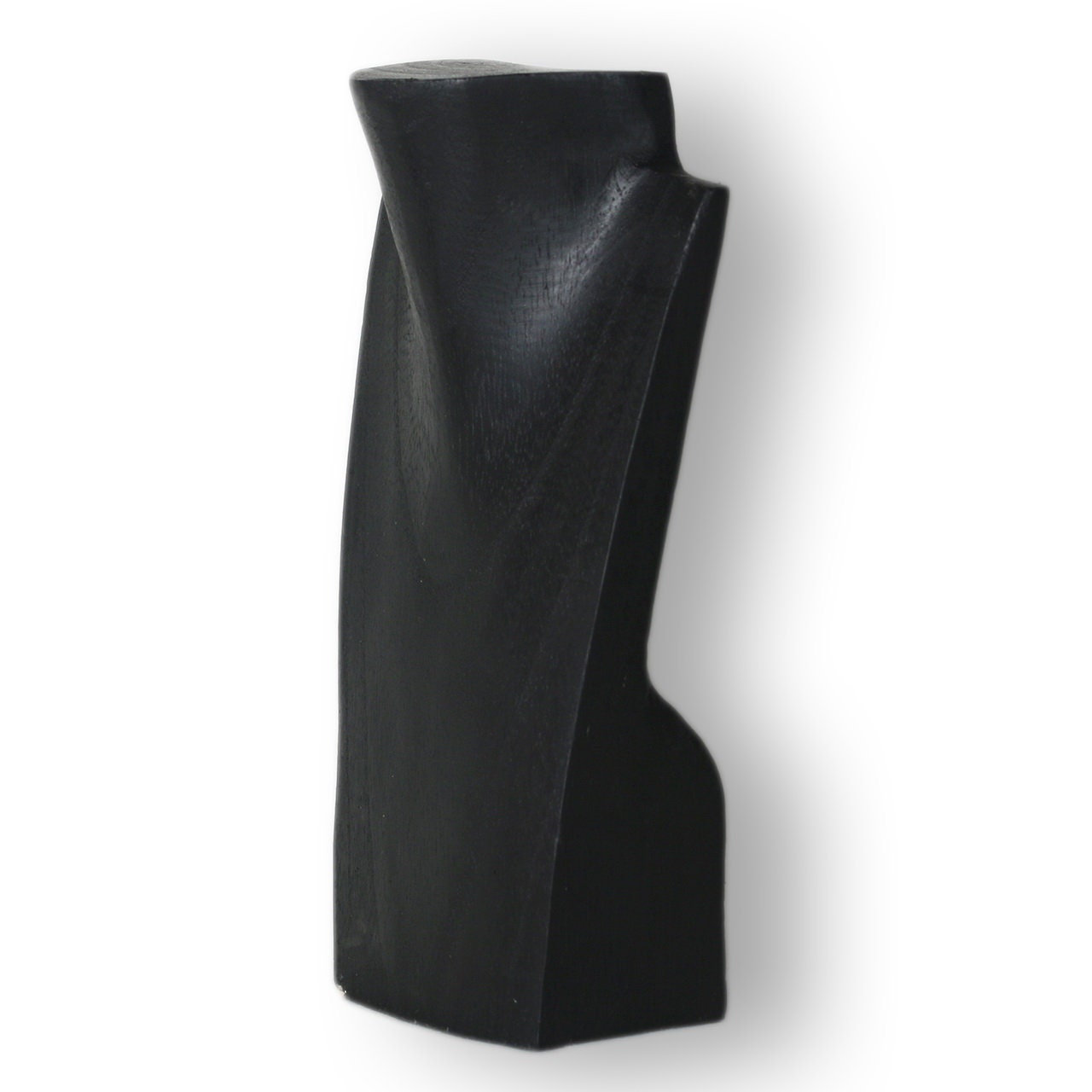 Wooden Jewelry Stand Black 20cm (7.9") | Necklace Display Bust