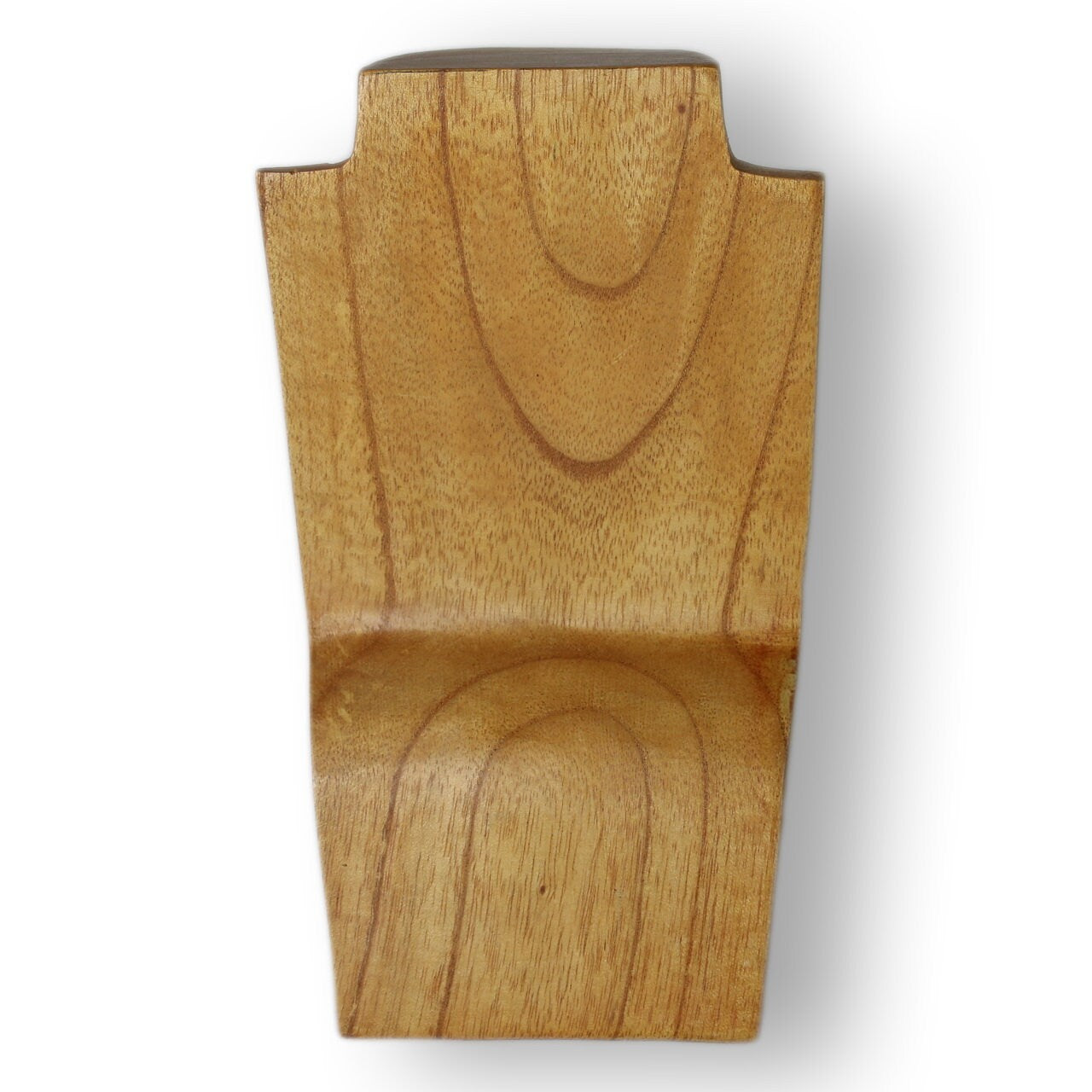 Wooden Jewelry Stand Natural 20cm (7.9") | Necklace Display Bust