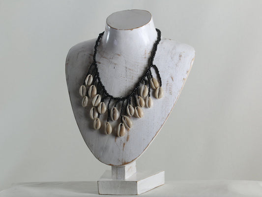 Wooden Jewelry Stand White Wash 30cm (12") | Necklace Display Bust with Base