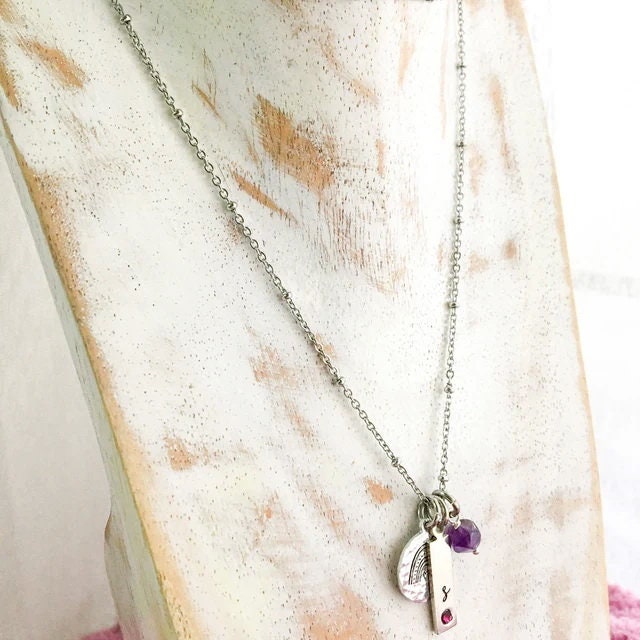 Wooden Jewelry Stand White Wash Set 20/30/40cm | Necklace Display Bust 3 pcs