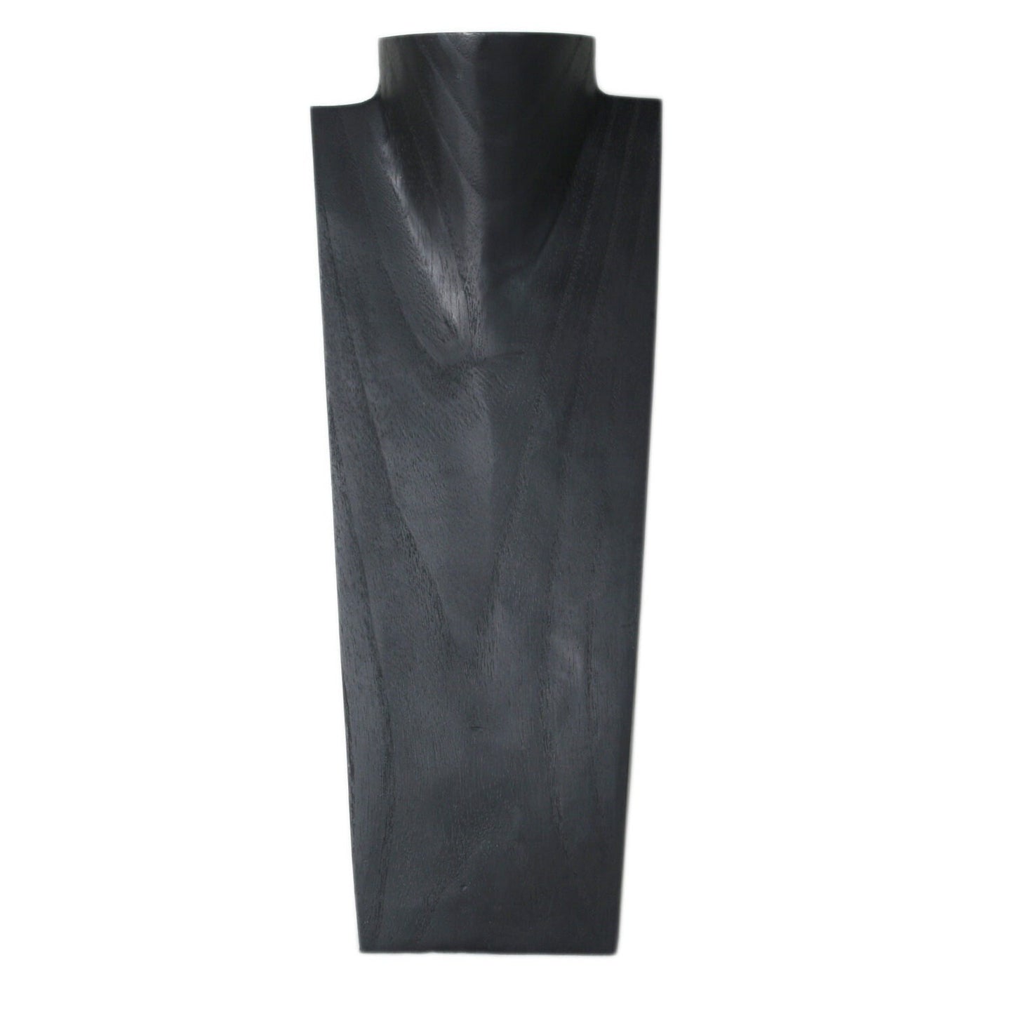 Wooden Jewelry Stand Black 40cm (15.7") | Necklace Display Bust