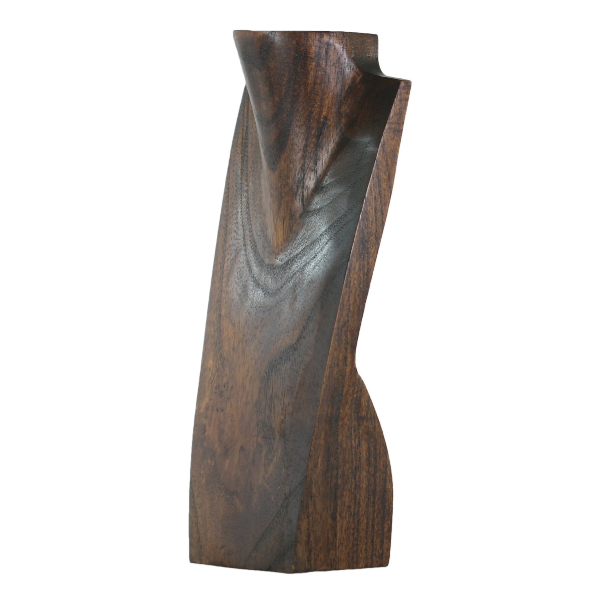 Wooden Jewelry Stand Deep Brown 30cm (12") | Necklace Display Bust