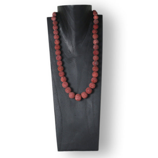 Wooden Jewelry Stand Black 40cm (15.7") | Necklace Display Bust