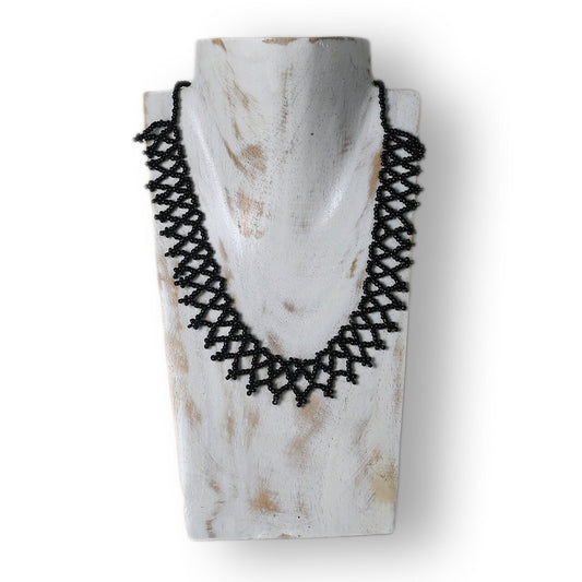 Wooden Jewelry Stand White Wash 20cm (7.9") | Necklace Display Bust