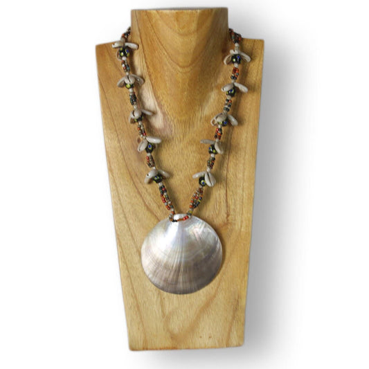 Wooden Jewelry Stand Natural 30cm (12") | Necklace Display Bust