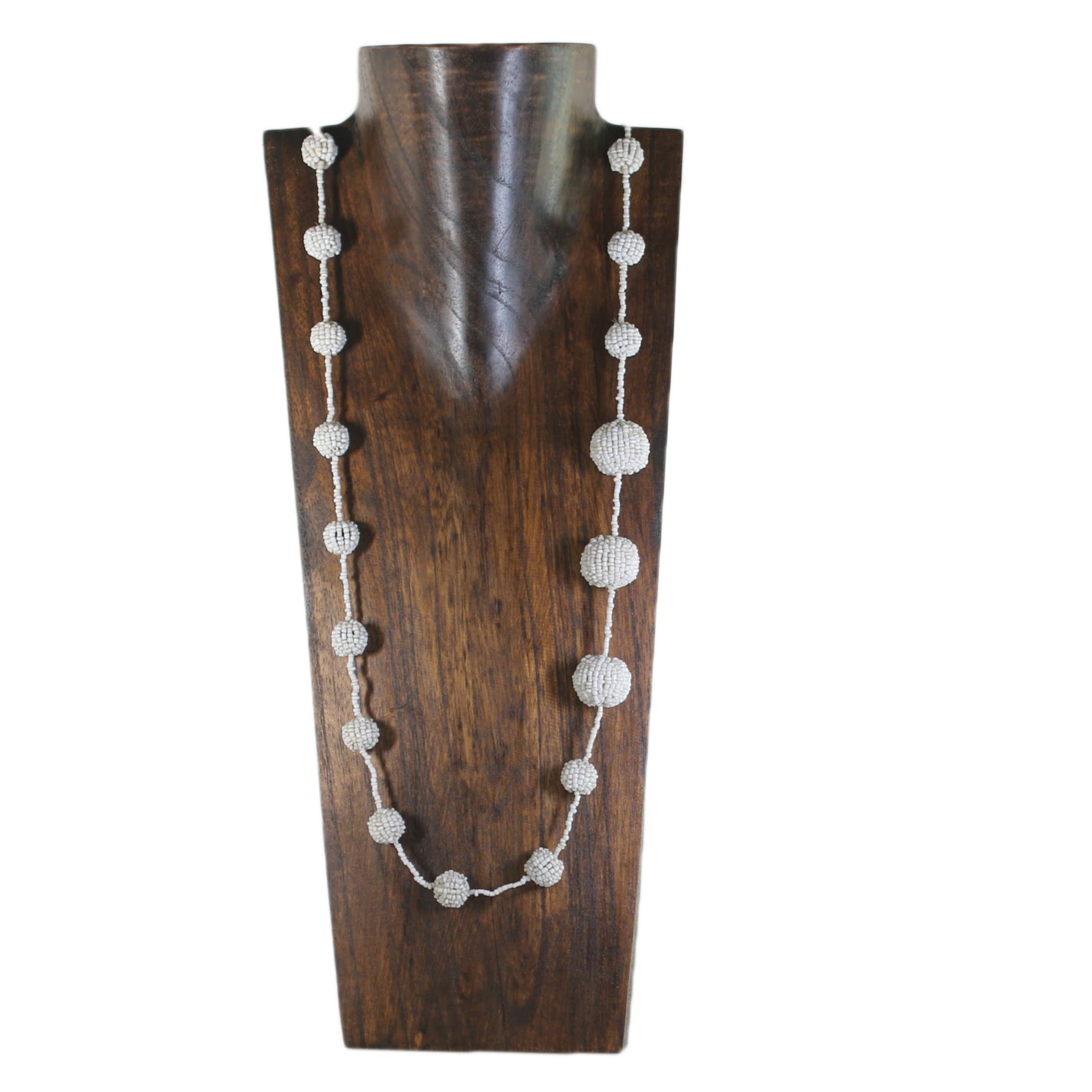Wooden Jewelry Stand Deep Brown 40cm (15.7") | Necklace Display Bust