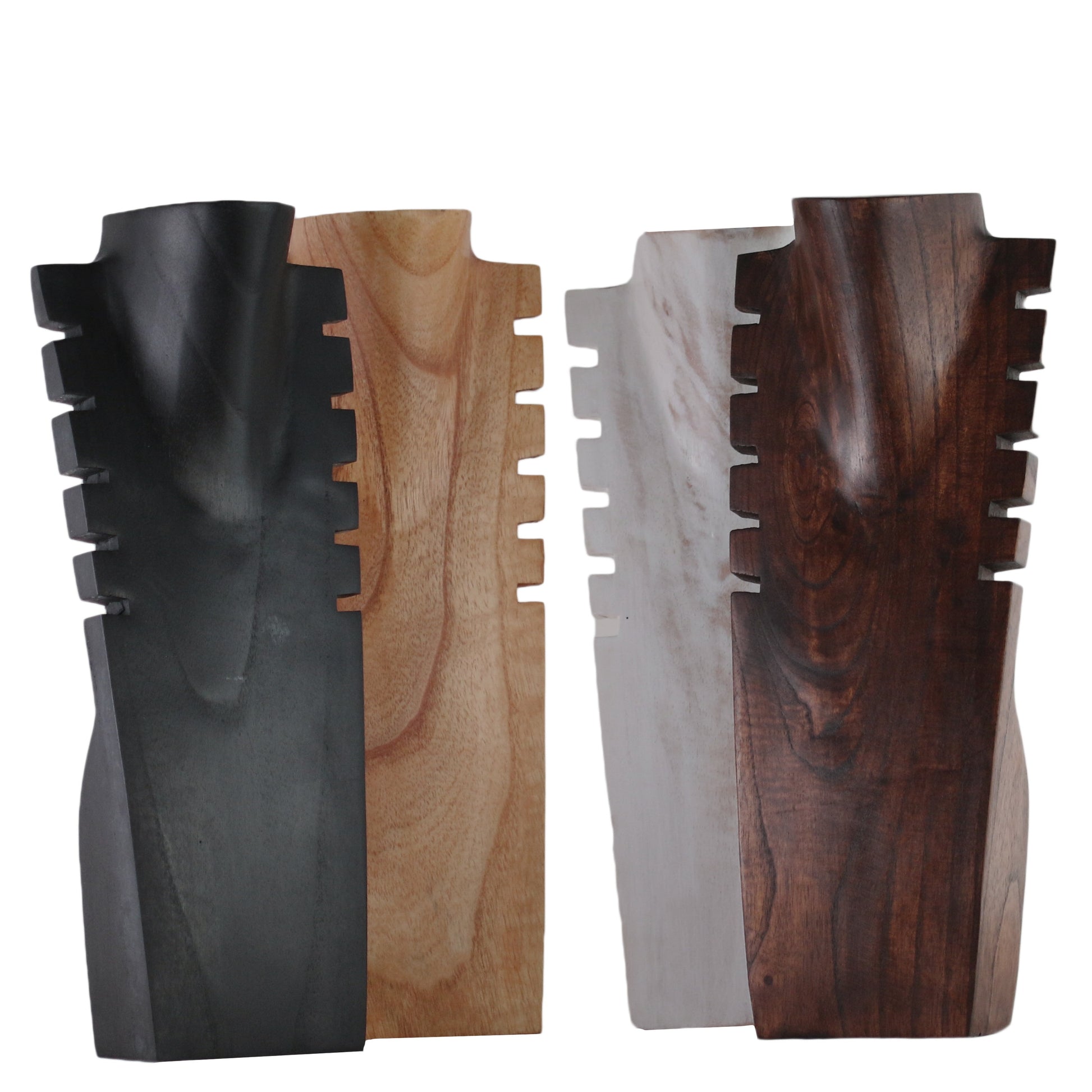 Wooden Jewelry Stand Natural 40cm (15.7") | Multi Necklace Display Bust