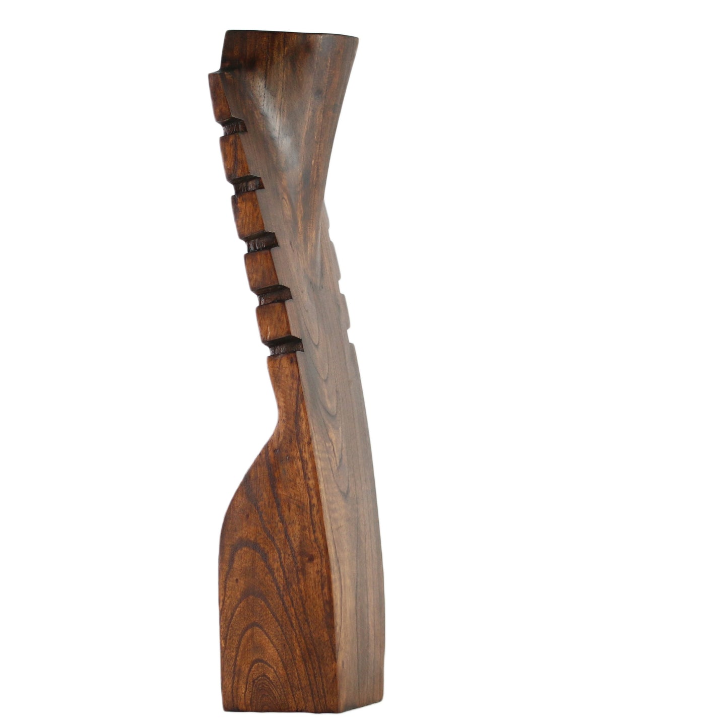 Wooden Jewelry Stand Deep Brown 40cm (15.7") | Multi Necklace Display Bust