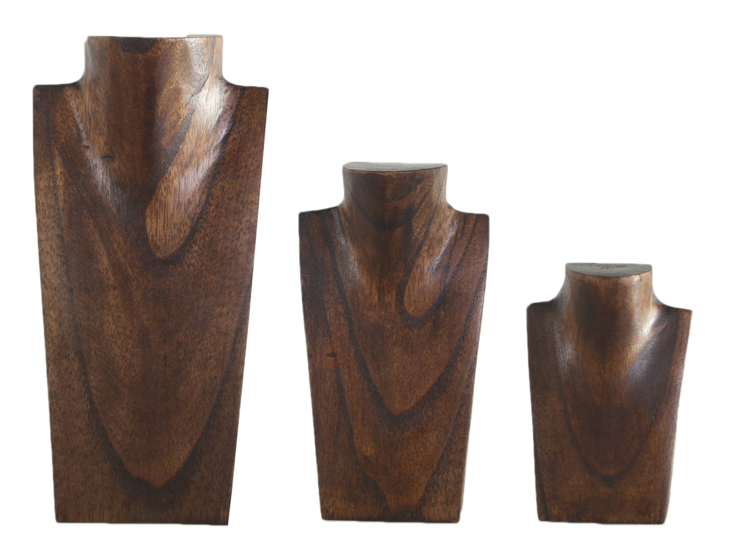 Wooden Jewelry Stand Miniature | Necklace Display Bust