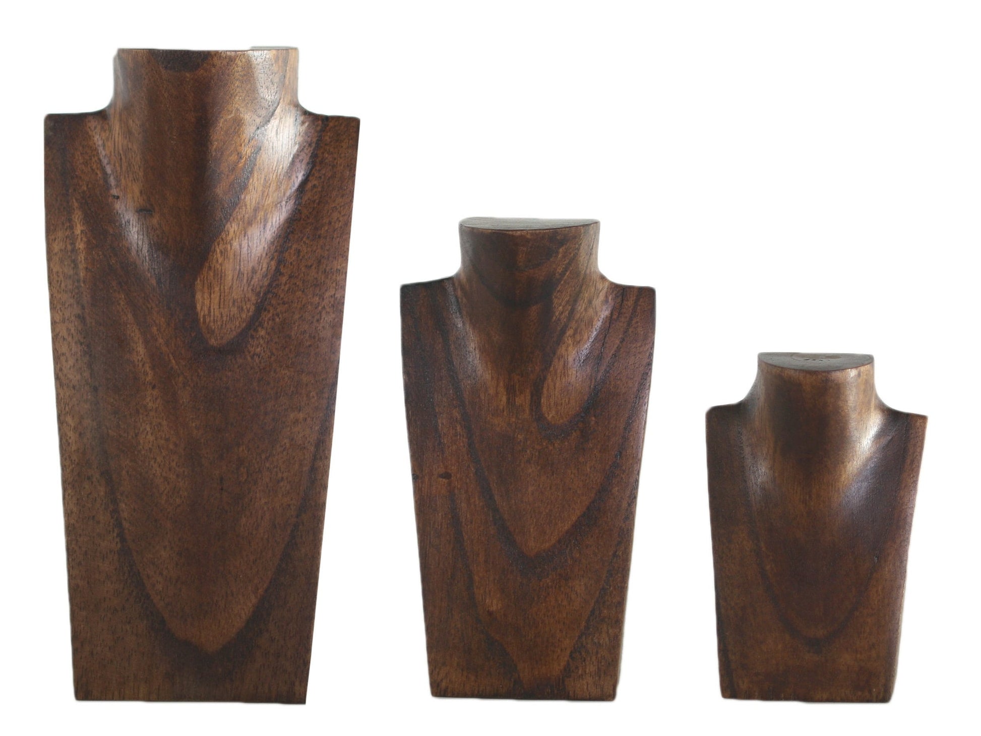 Wooden Jewelry Stand Miniature | Necklace Display Bust