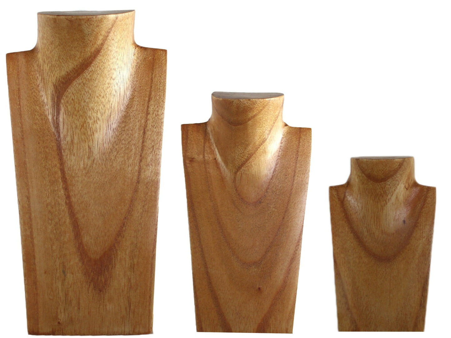 Wooden Jewelry Stand Miniature | Necklace Display Bust