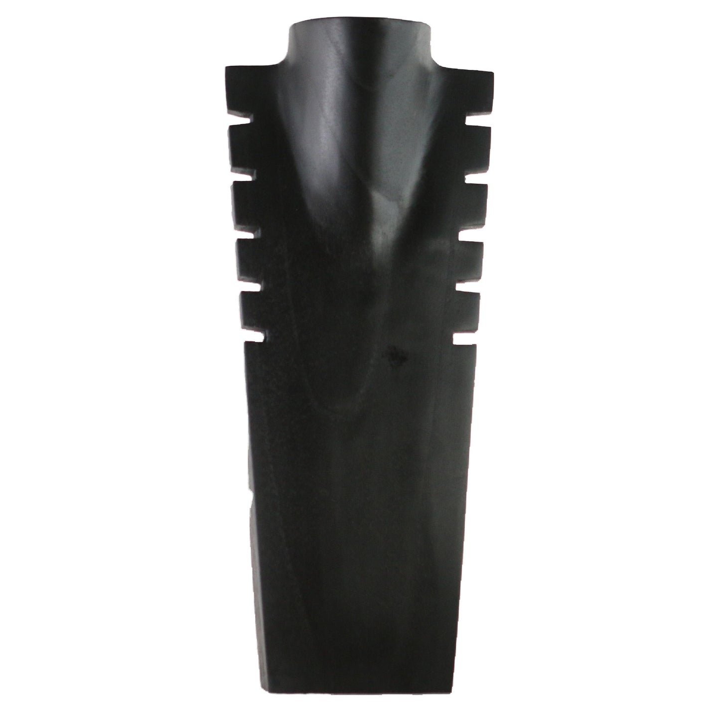 Wooden Jewelry Stand Black | Multi-Size Necklace Display Bust