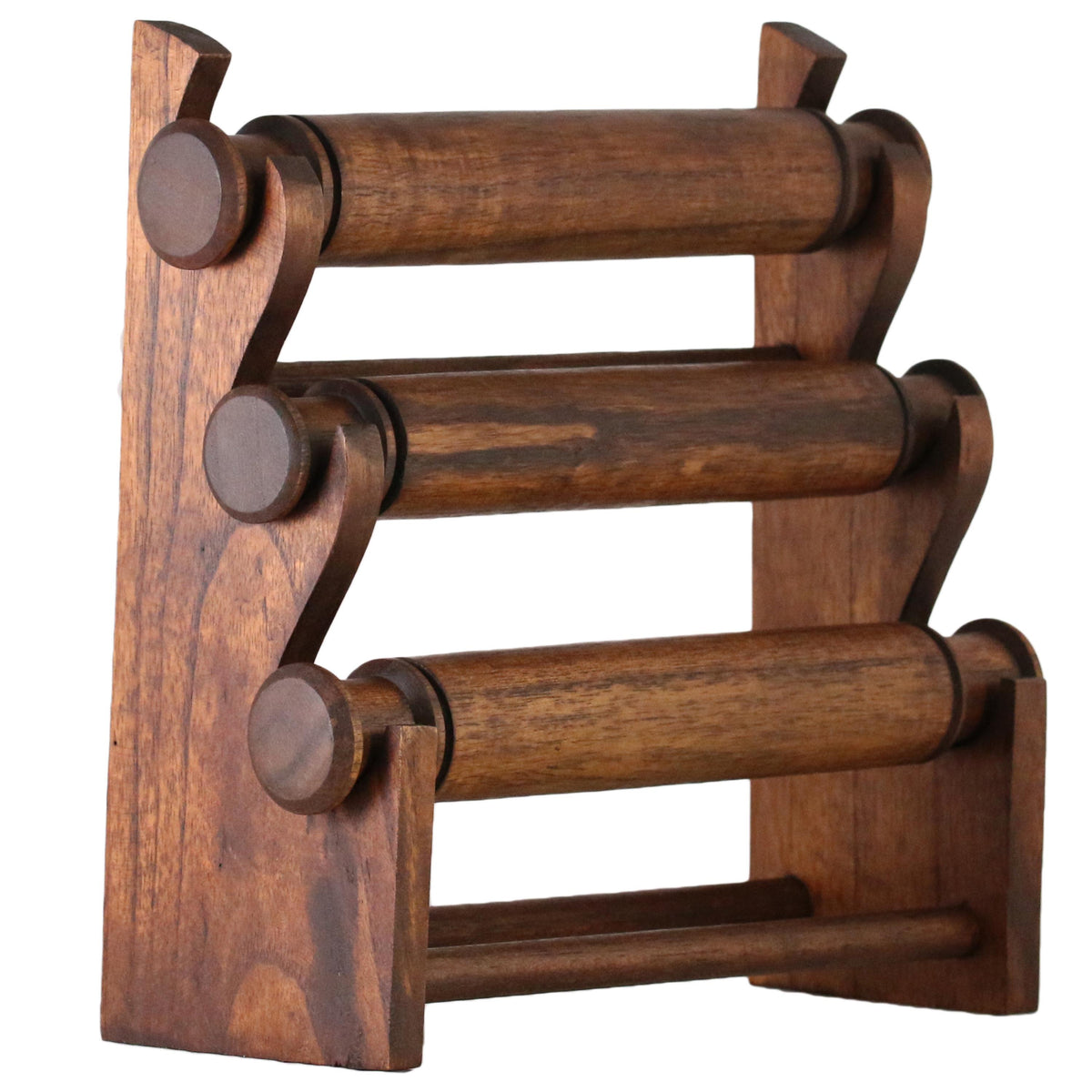 Bracelet stand wooden jewelry holder - presentation shop window, showcase decoration, 3 levels, natural look, compact, handmade in 4 colors