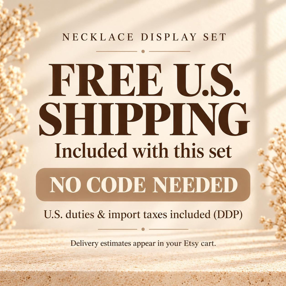 Set of 3 Wooden Necklace Display Busts, Dark Brown – 8/12/16 in (20/30/40 cm)