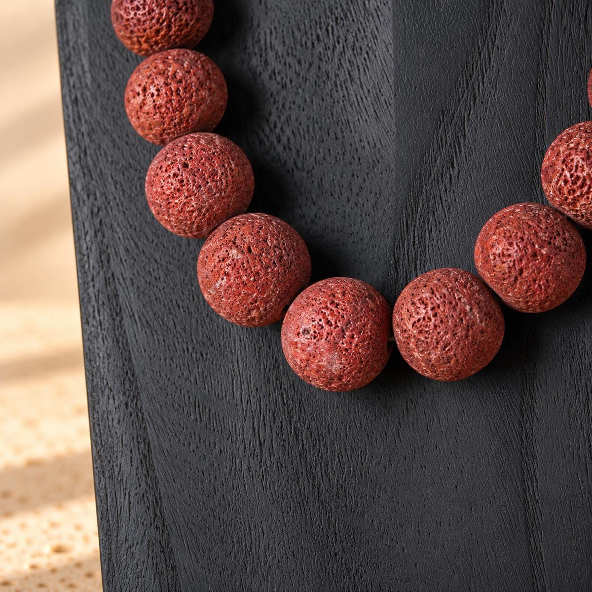Wooden Necklace Display Bust, Black – Choose 20, 30 or 40 cm / 8, 12 or 16 in